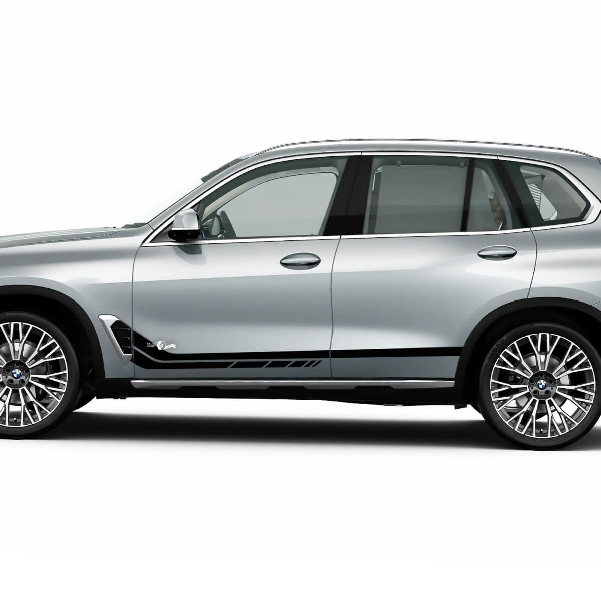 Kit d’autocollants à rayures latérales personnalisés pour graphiques en vinyle BMW X5 G05
