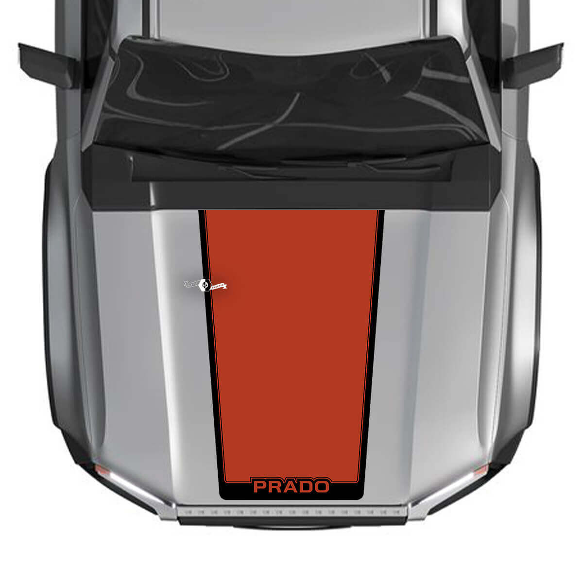 Capot pour Toyota Land Cruiser Prado 2024, décalcomanies graphiques en vinyle, 2 couleurs
