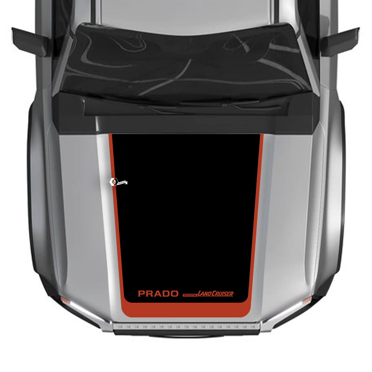 Capot pour 2024 Toyota Land Cruiser Prado Décalcomanies graphiques en vinyle Grand 2 couleurs
