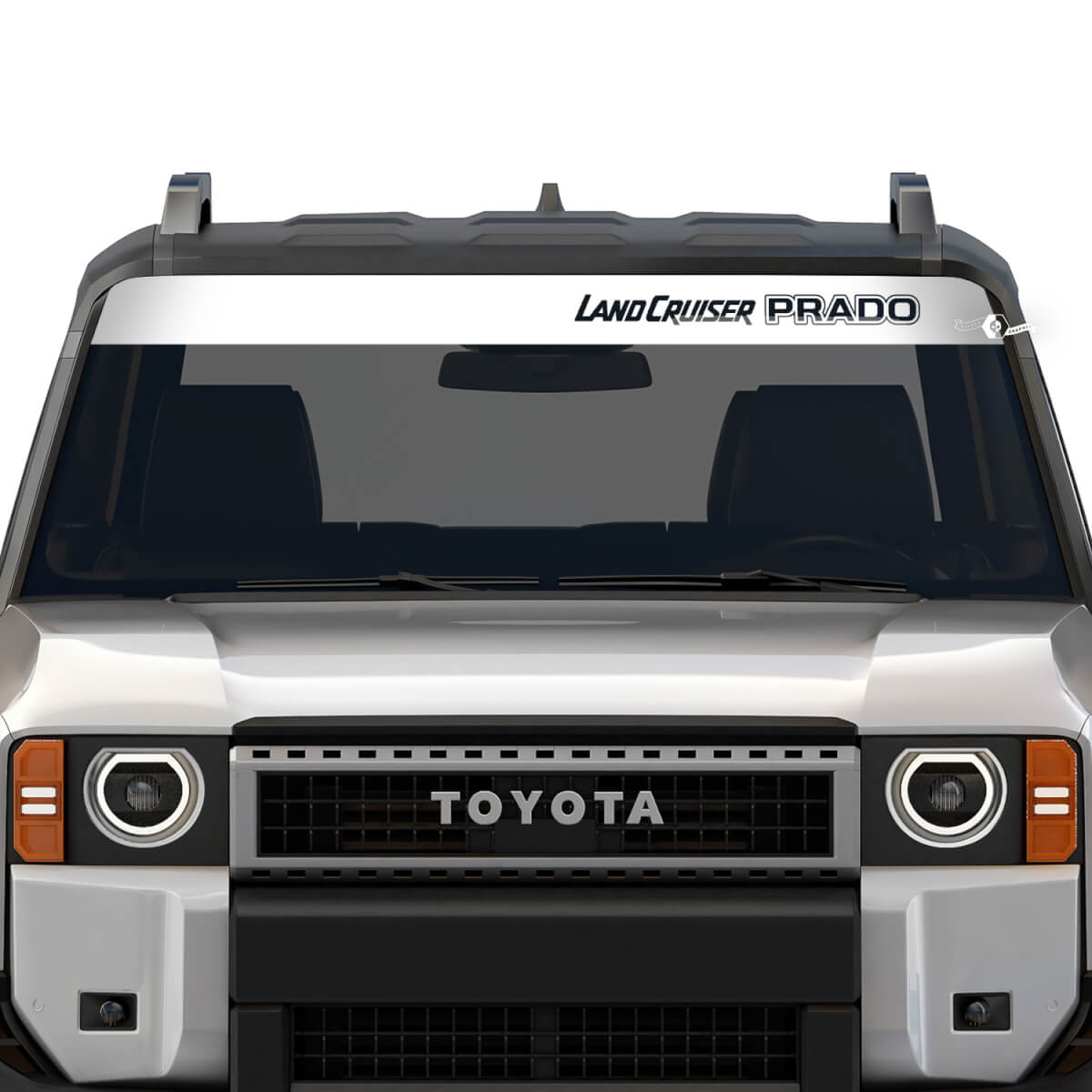 Bannière de pare-brise Toyota Land Cruiser Prado 2024 Stripe Destroyed Decals Vinyl Graphic Decals

