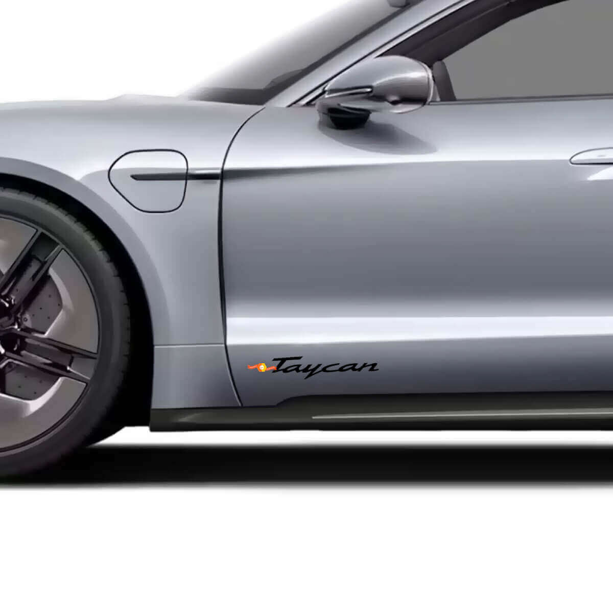 Ensemble d'autocollants vinyle pour le nom latéral Taycan pour Porsche Taycan