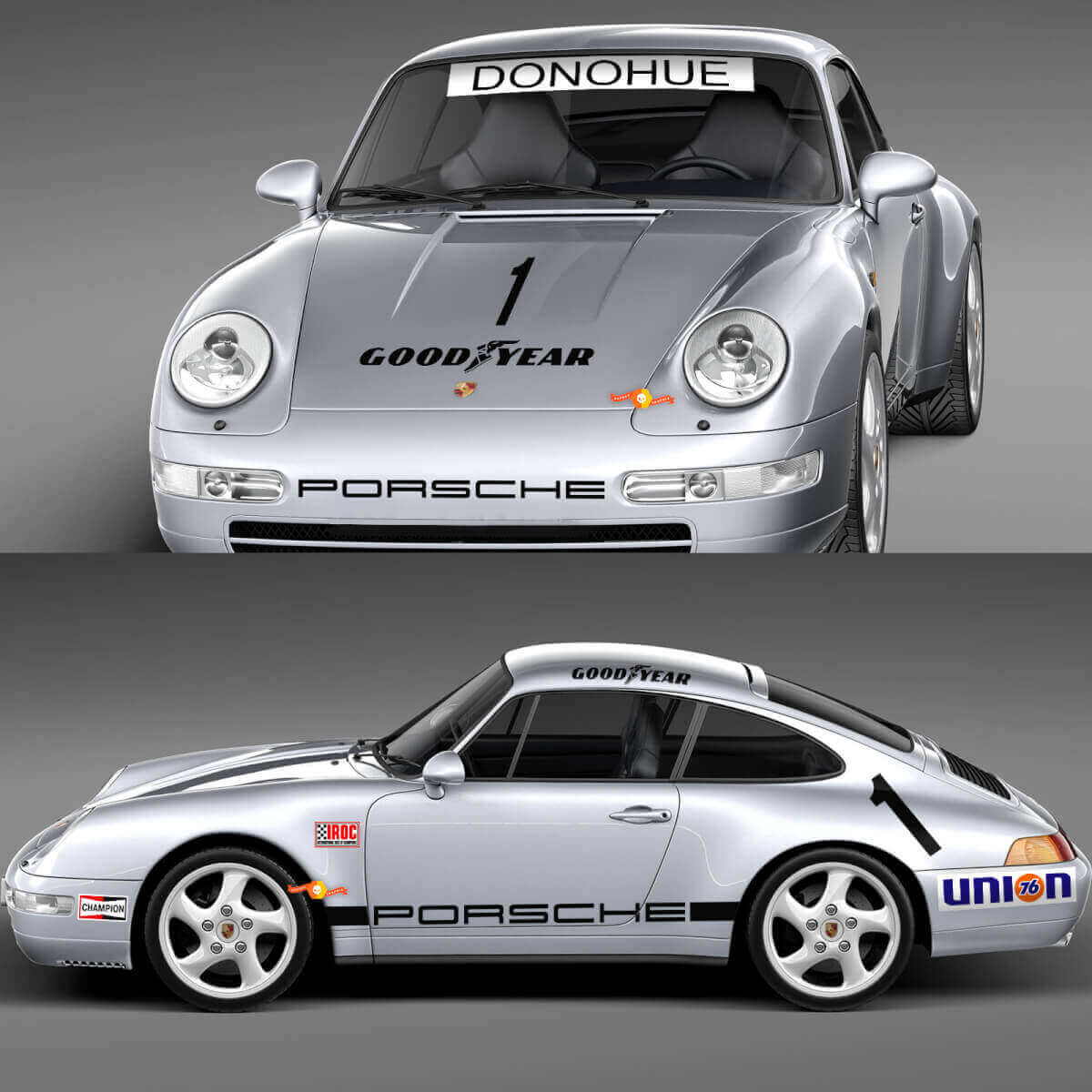 1974 Porsche 911 Racing Sticker Decal Set - Graphiques vinyles classiques pour la restauration et la personnalisation 3
