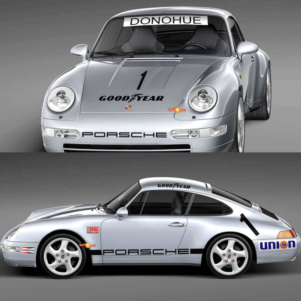 1974 Porsche 911 Racing Sticker Decal Set - Graphiques vinyles classiques pour la restauration et la personnalisation 3
