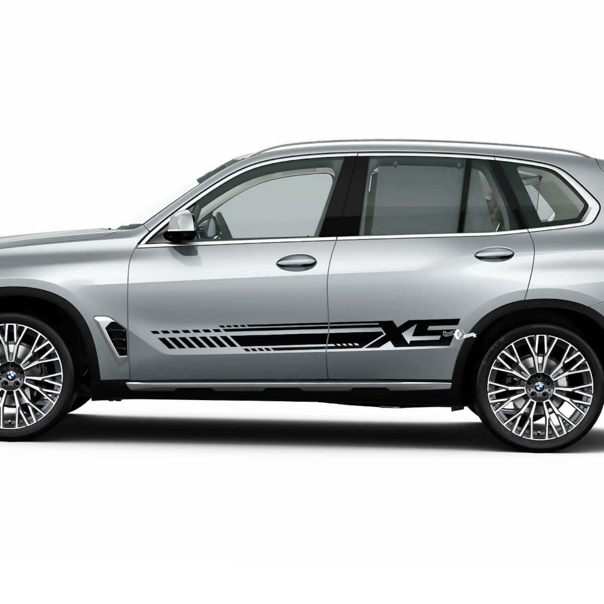 Kit d’autocollants à rayures latérales Dynamic Racing pour BMW X5 G05 - Graphiques en vinyle personnalisés
