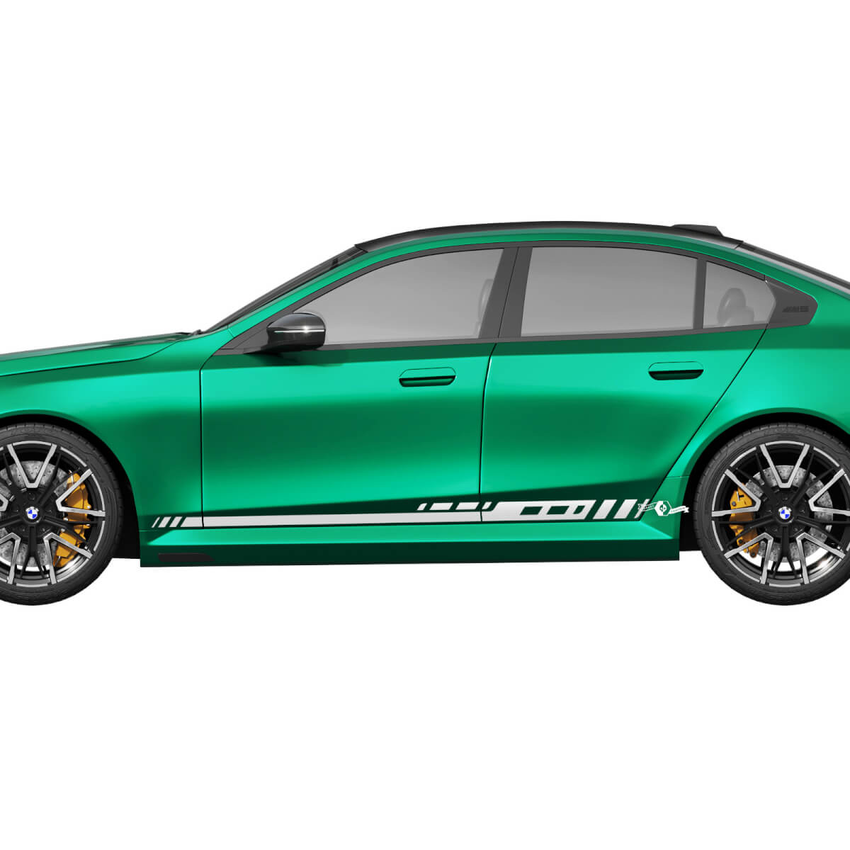 Kit de décalcomanies de course à rayures latérales pour BMW Série 5 G60 M5 G90 - Autocollants en vinyle SupDec Graphix
