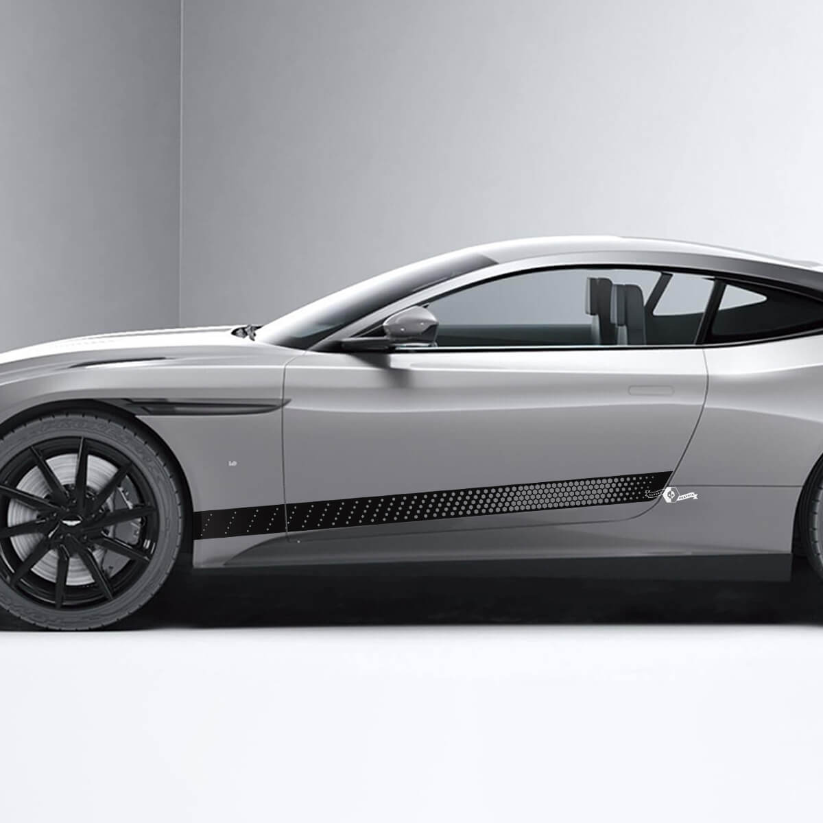 Autocollants latéraux en vinyle pour portes latérales en nid d'abeille Aston Martin DB11 2
