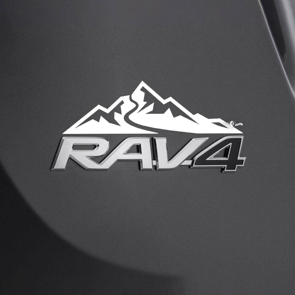 Autocollant Décalcomanie Montagnes Arrière 2 Pour Badge Toyota Rav4