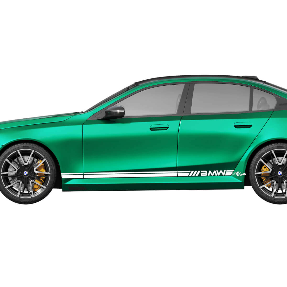 Autocollant Vinyle Latéral à Bandes Doubles Marqué pour BMW M5 G90/G99 2024-présent