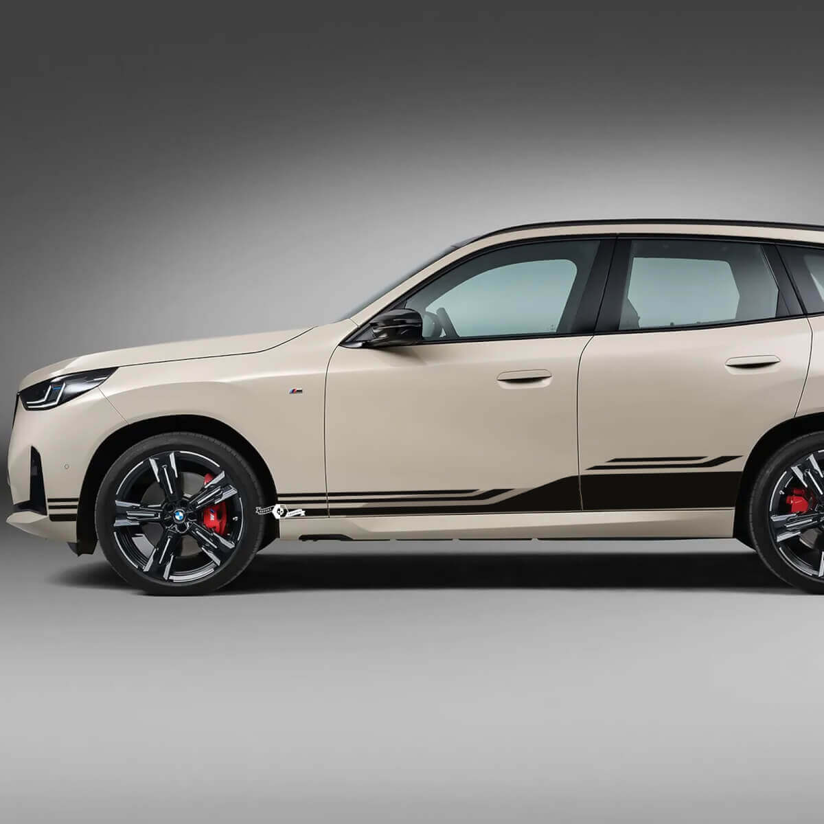 Kit d'autocollants bandes latérales - Graphismes vinyle personnalisés 4 pour BMW X3 G45 G01 ou F25