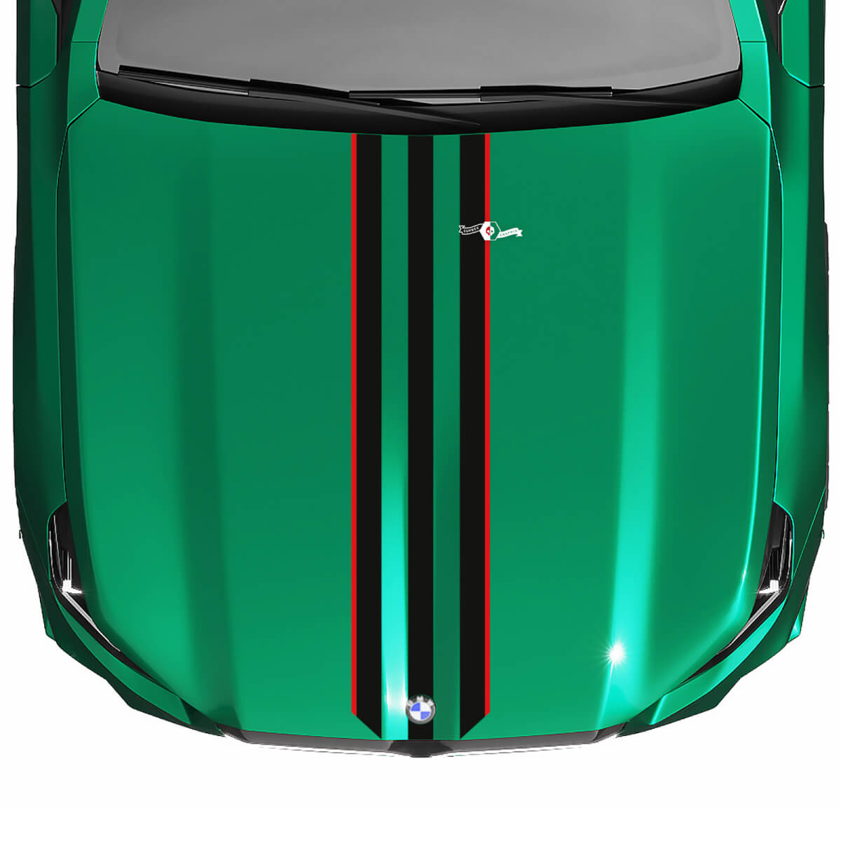 Autocollant de capot de course à rayures pour BMW série 5 G60 M5 G90
