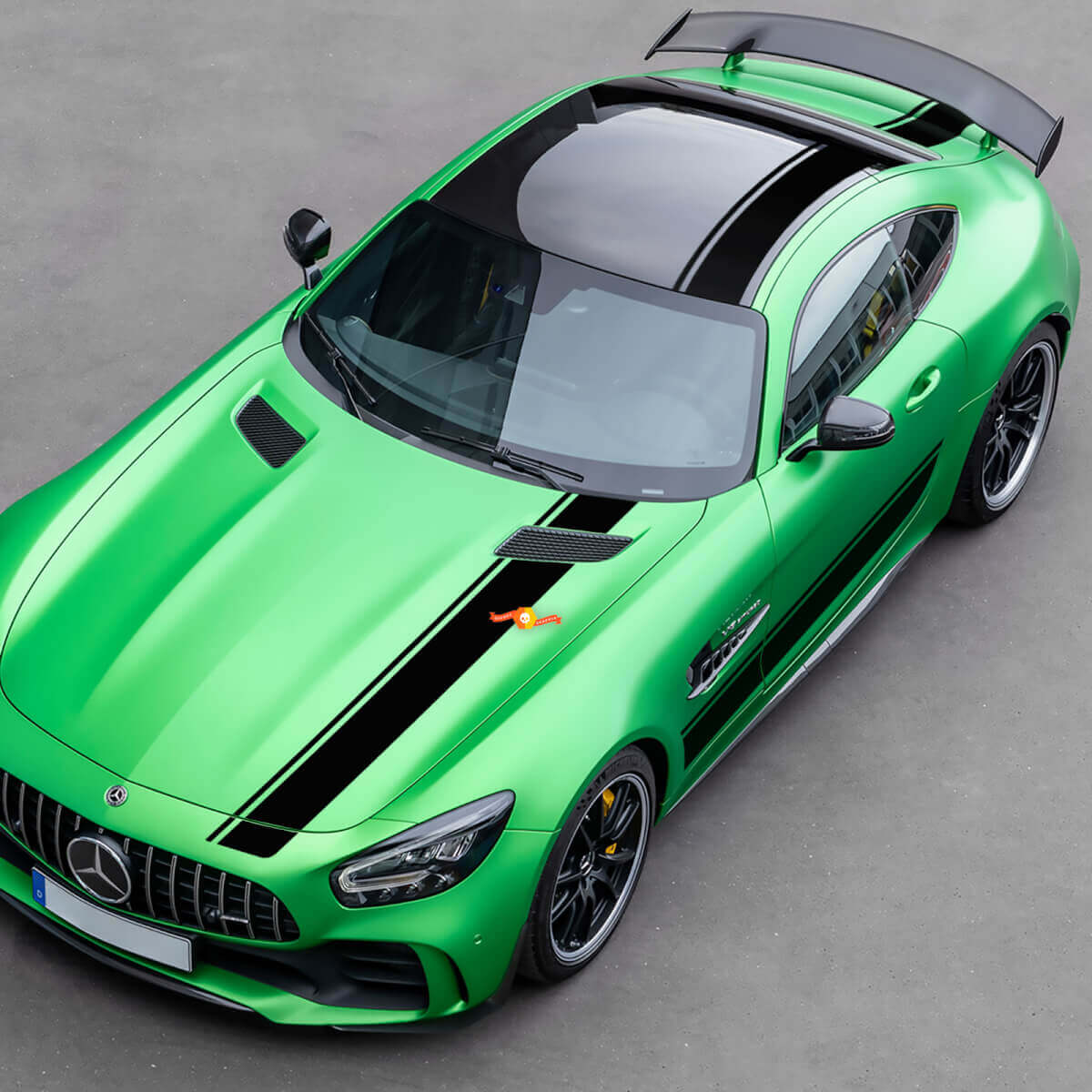 Autocollants Vinyle à Rayures Kit Complet Style Racing pour Mercedes-Benz AMG GT R Pro