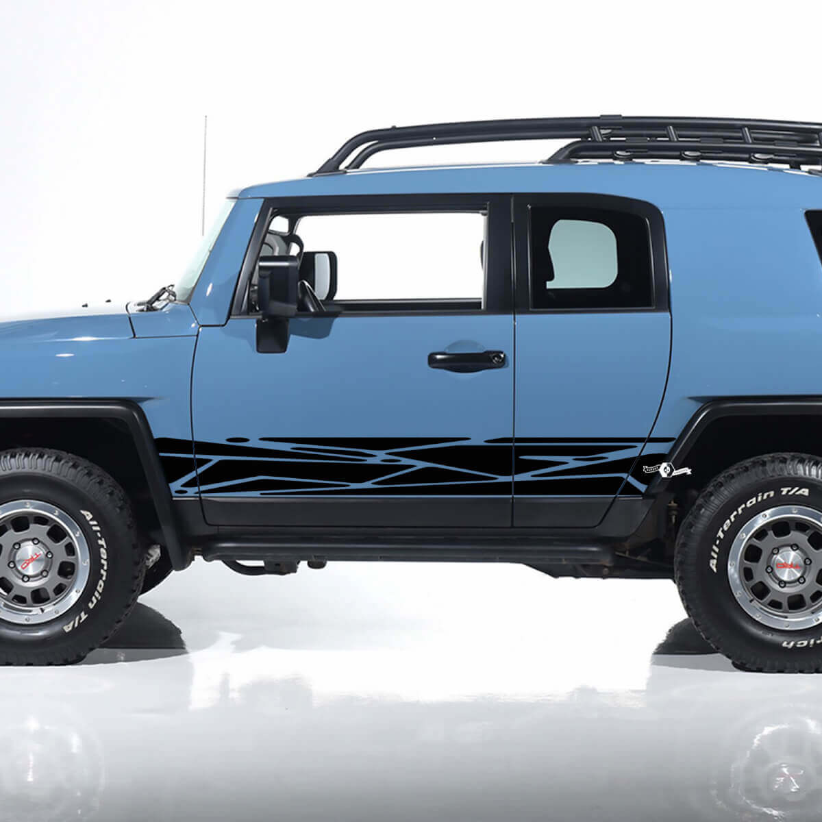 Toyota FJ Cruiser Side Door Stripes Autocollants Graphiques - Kit vinyle personnalisé
