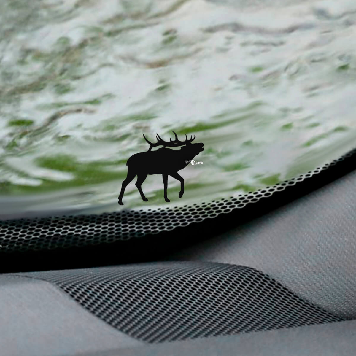 Moose Deer Pare-brise Oeuf de Pâques Coin Décalcomanie - Graphique en vinyle personnalisé
