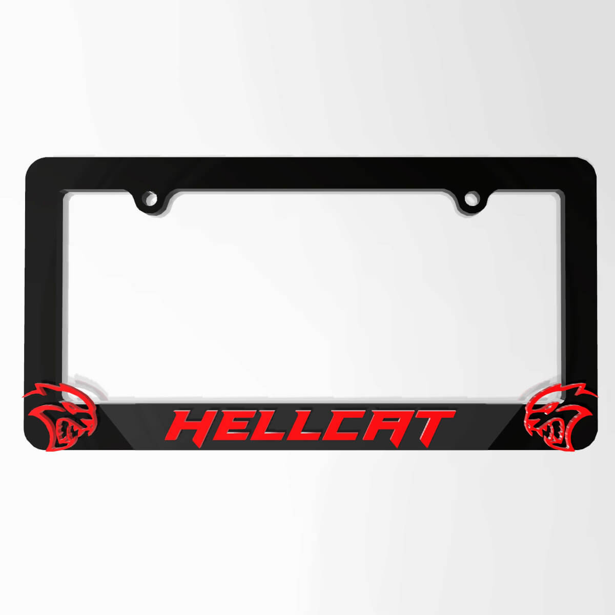Hellcat – couvercles de plaque d'immatriculation de véhicule, cadres de décoration de véhicule adaptés à Dodge Hellcat
