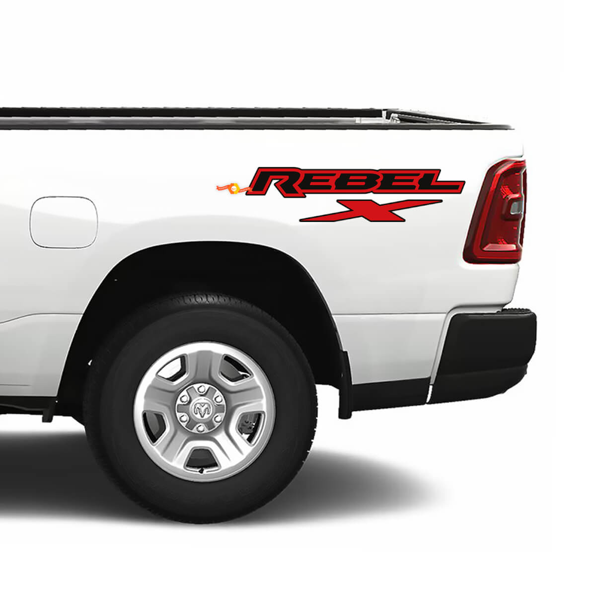 Dodge Ram 1500 Rebel X Bed Side Truck Vinyl Decal Graphic 2 Couleurs
