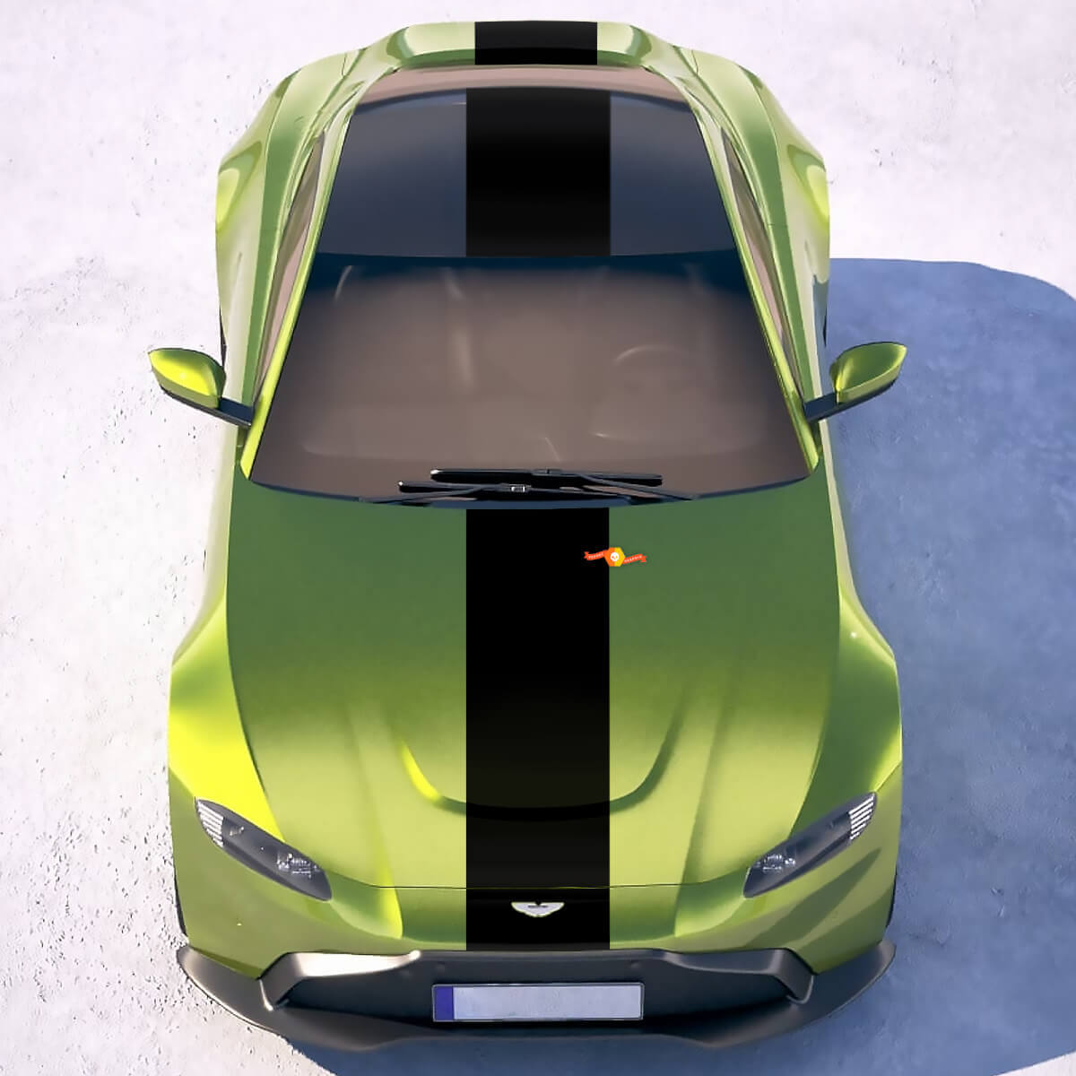 Autocollants en vinyle bande de course pour Aston Martin Vantage