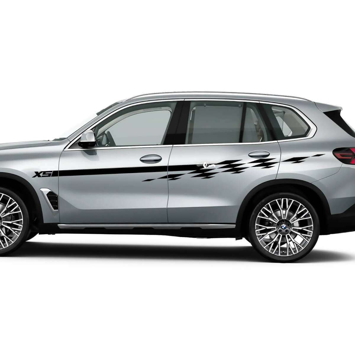 Kit d'autocollants à rayures à carreaux Accent Racing pour BMW X5 G05
