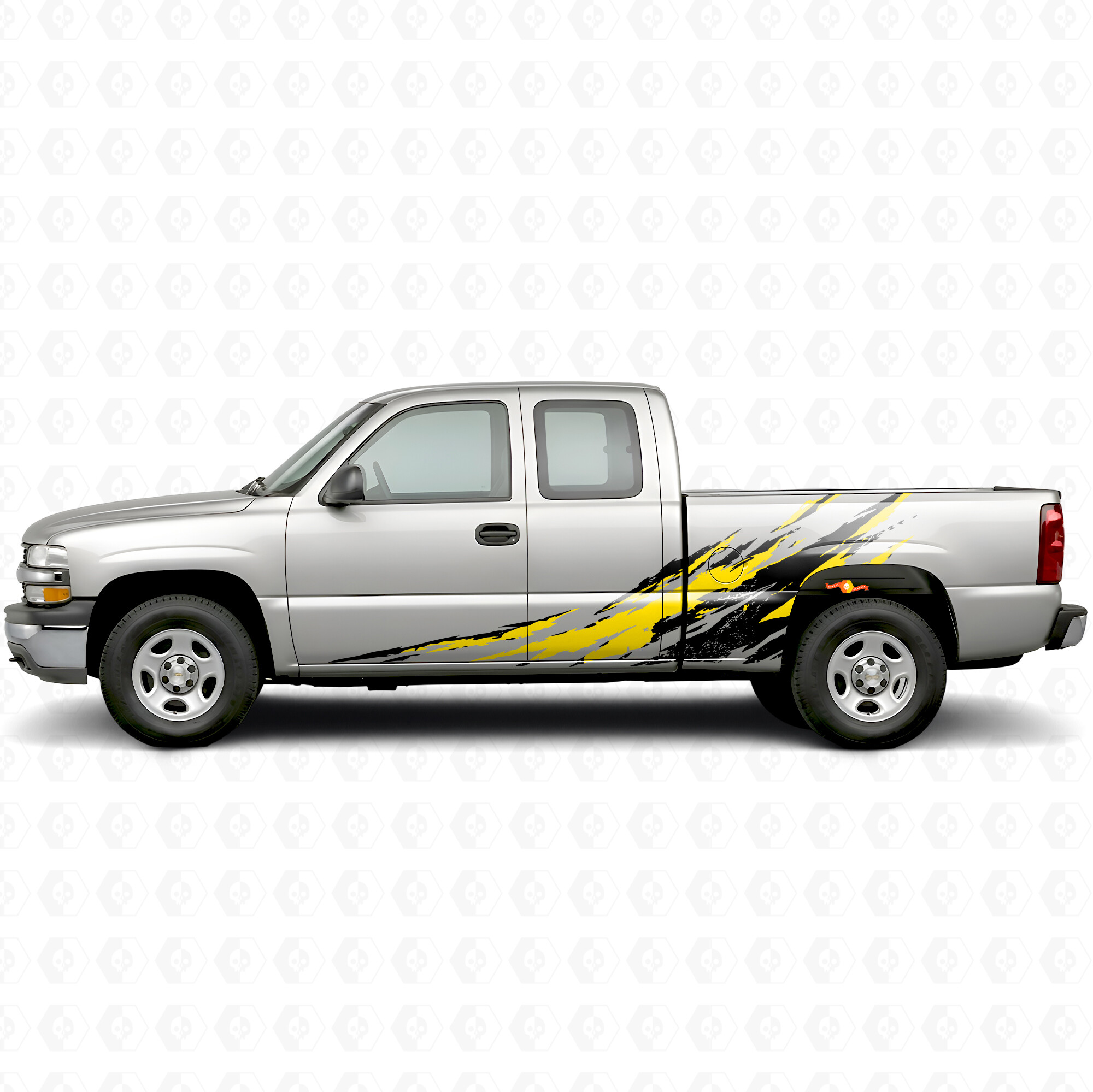Bandes en vinyle usées pour porte d'éclaboussure et côté de benne pour Chevrolet Silverado 1500 GMT800 1999-2007