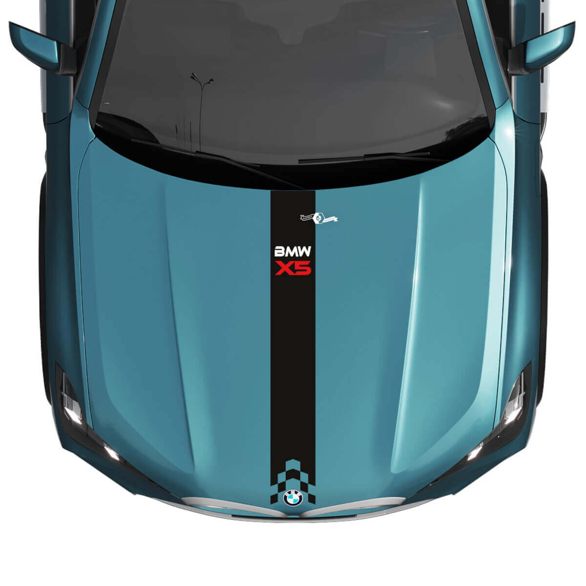 BMW X5 G05 Capot Central Gradient Stripe Autocollant Vinyle Autocollant 2
