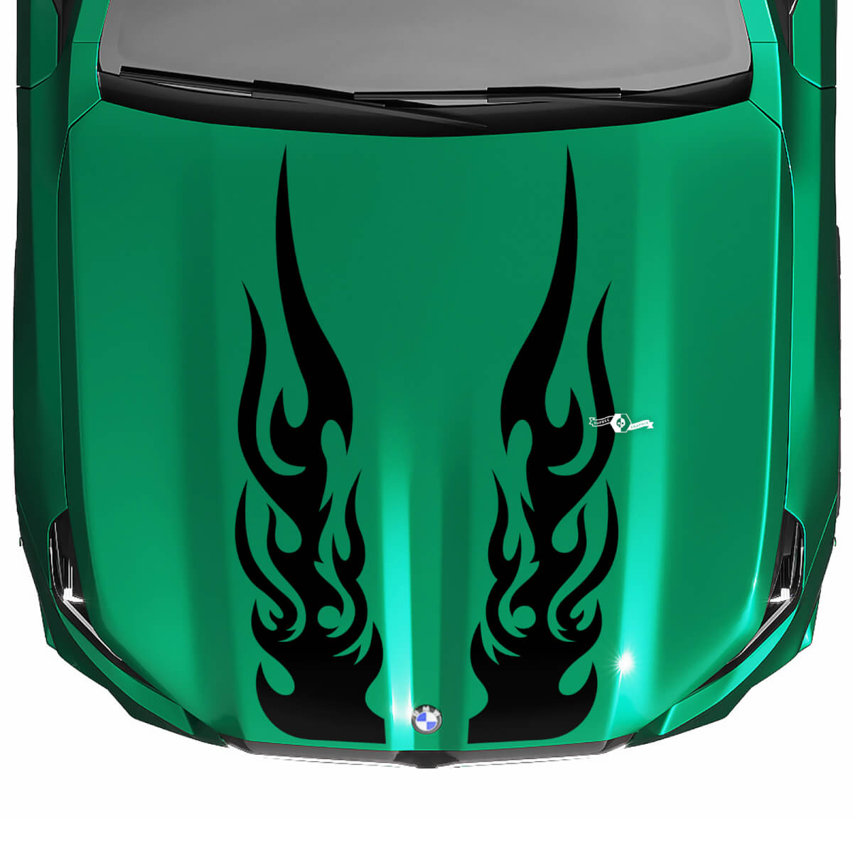 Autocollant de capot à carreaux L Stripes Racing pour BMW Série 5 G60 M5 G90
