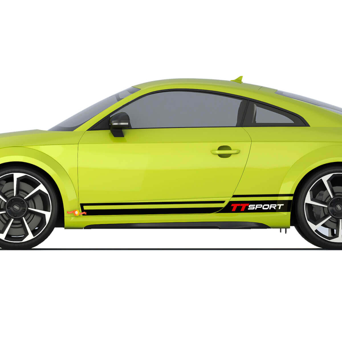 Audi TT Sport Racing Strobe Side Door Stripes Autocollant Logo Autocollants 2
