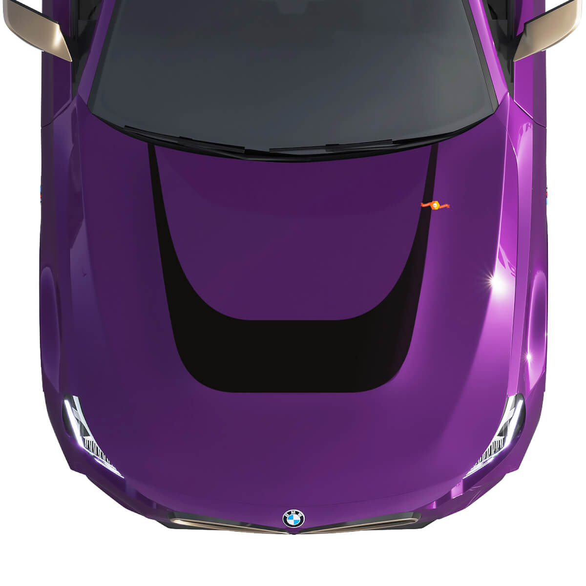 Autocollant en vinyle BMW M240 G42 Hood M Performance Stripes
