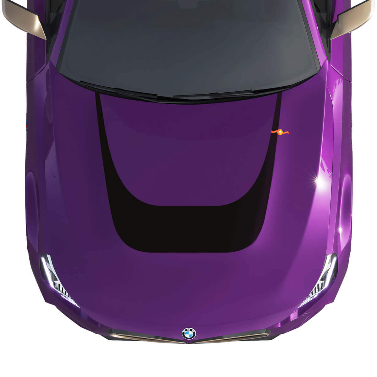 Autocollant en vinyle en forme de U pour capot BMW M240 G42