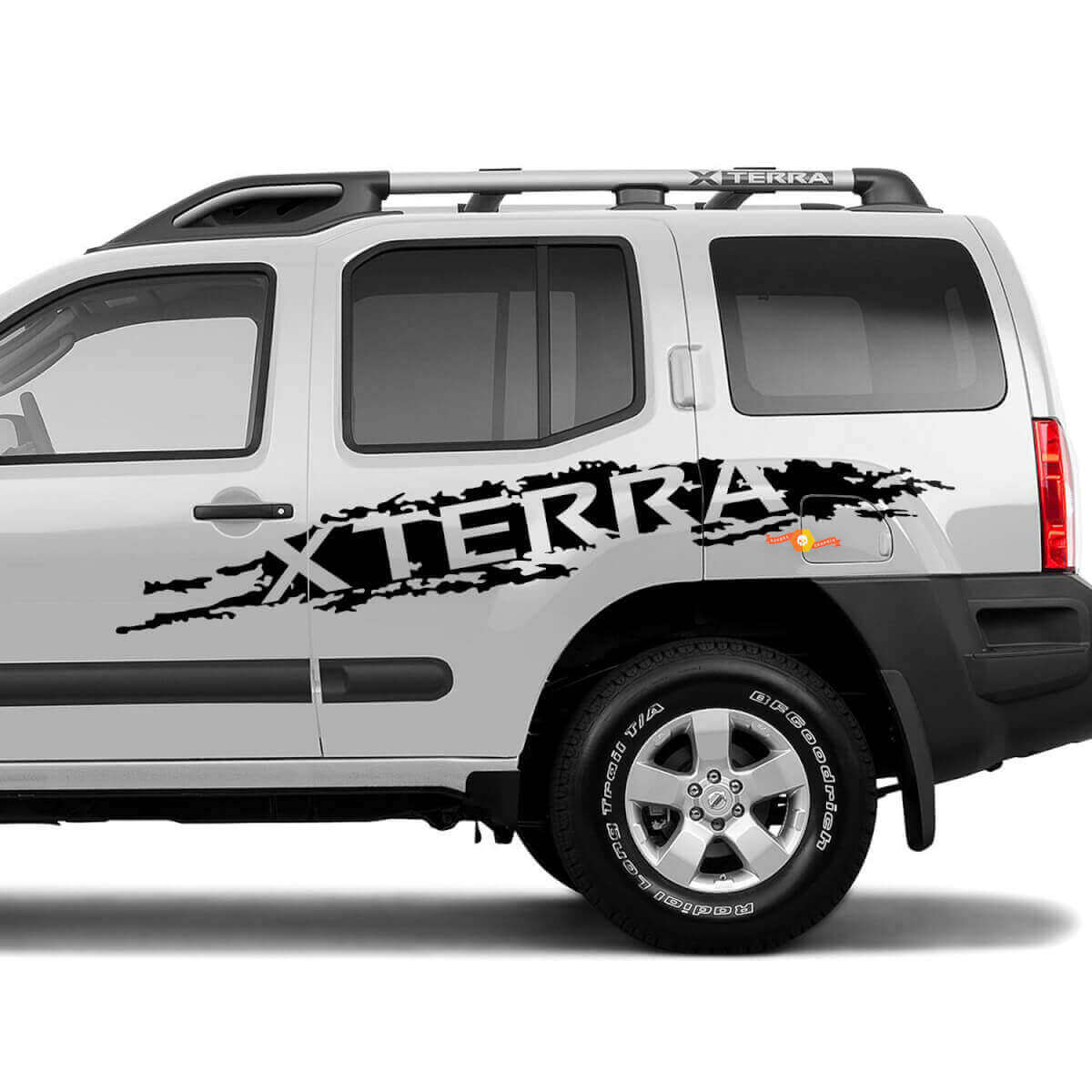 Kit de décalcomanies vinyles lettrage usé Xterra latéral pour Nissan Xterra