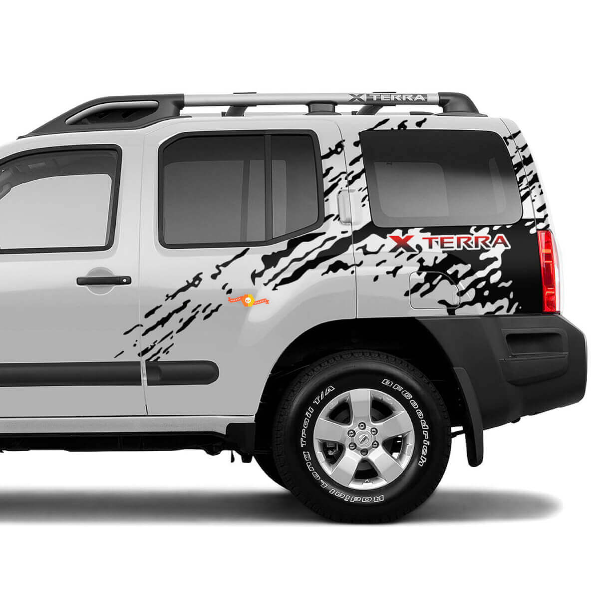 Lit côté Splash Grunge en détresse Nissan Xterra graphiques vinyle autocollants décalcomanies 2
