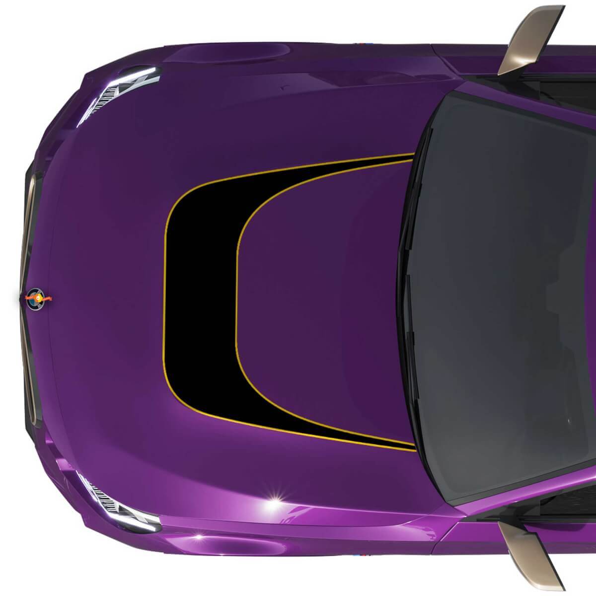 Autocollant en vinyle BMW M240 G42 Hood M Performance Outline Decal
