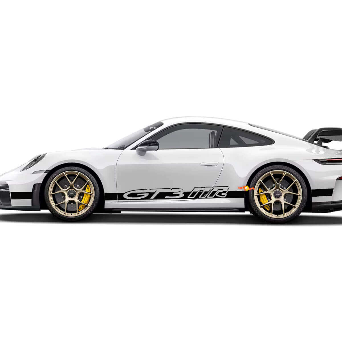 Kit de bandes latérales en vinyle style GT3 MR pour Porsche 911 991 GT3 RS