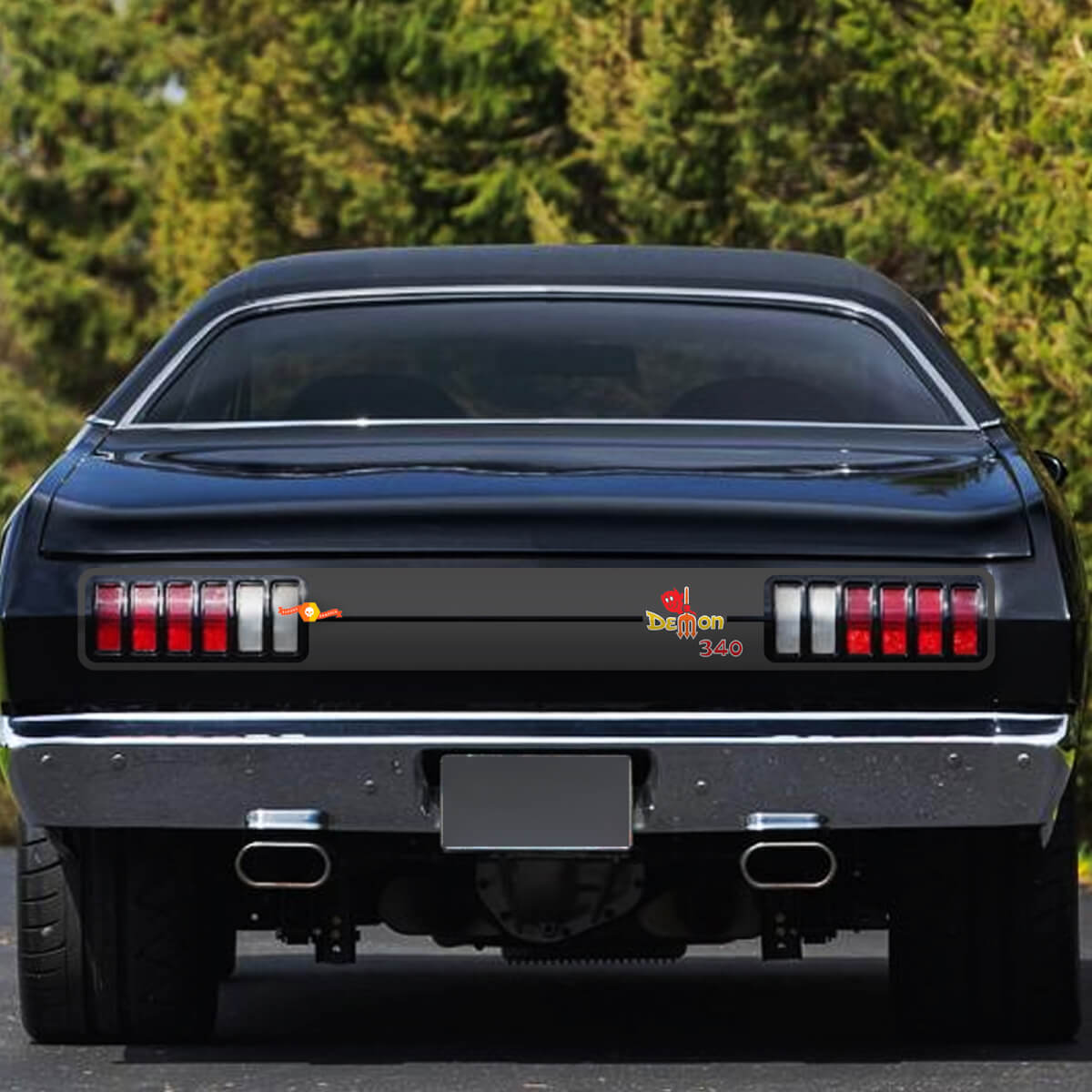 Dodge Demon 340 1971-72 Side Fender Logo Vinyle Autocollant graphique
