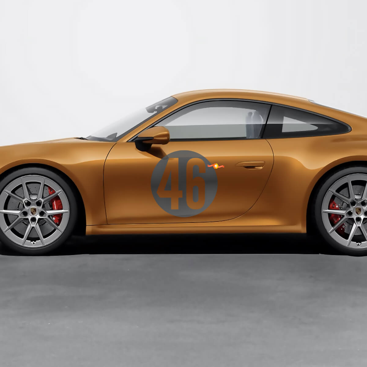 Porsche 992 911 Carrera 4 GTS 911 Le Mans Centenaire Edition Numéro Autocollant Autocollant
