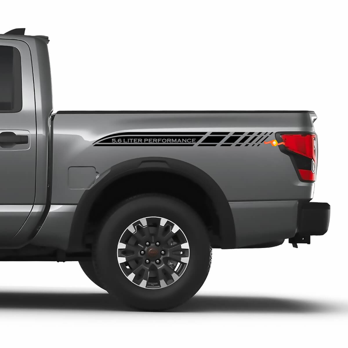 Nissan Titan 5,6 L Performance Bed Side Stripes Autocollants en vinyle Décalcomanies graphiques
