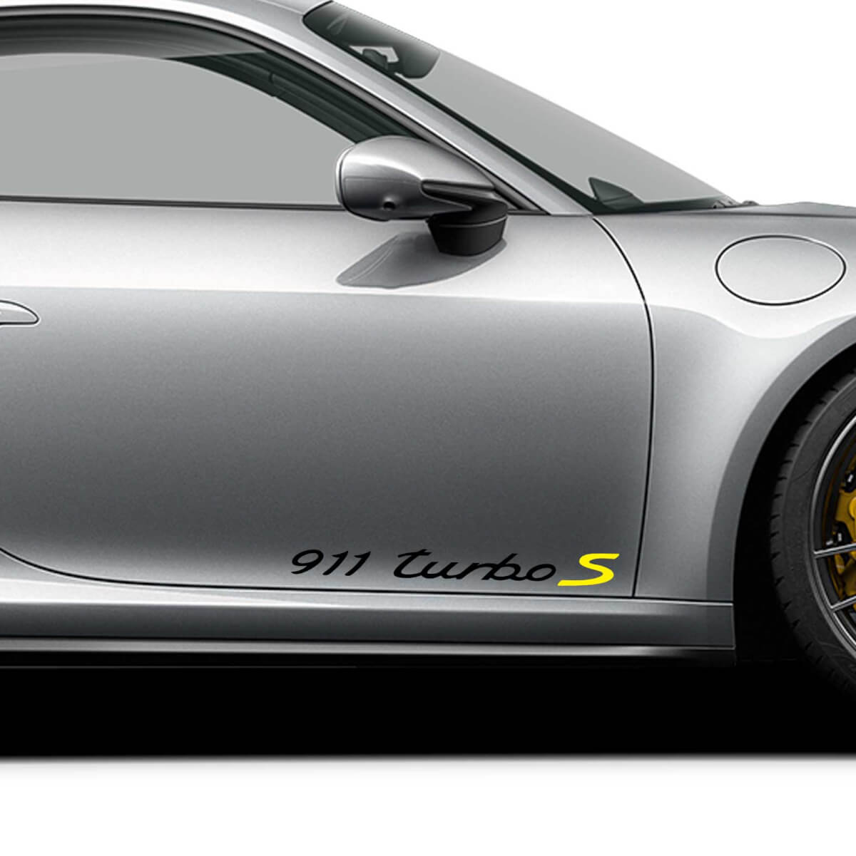 Porsche Stickers Autocollant latéral Porsche 911 Turbo S Signature 2
