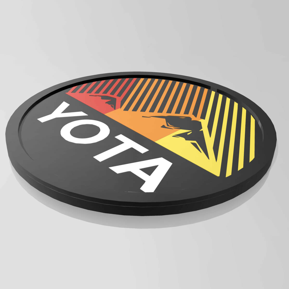 Yota Toyota Heritage Stripes Montagnes Fender Badge Emblème
