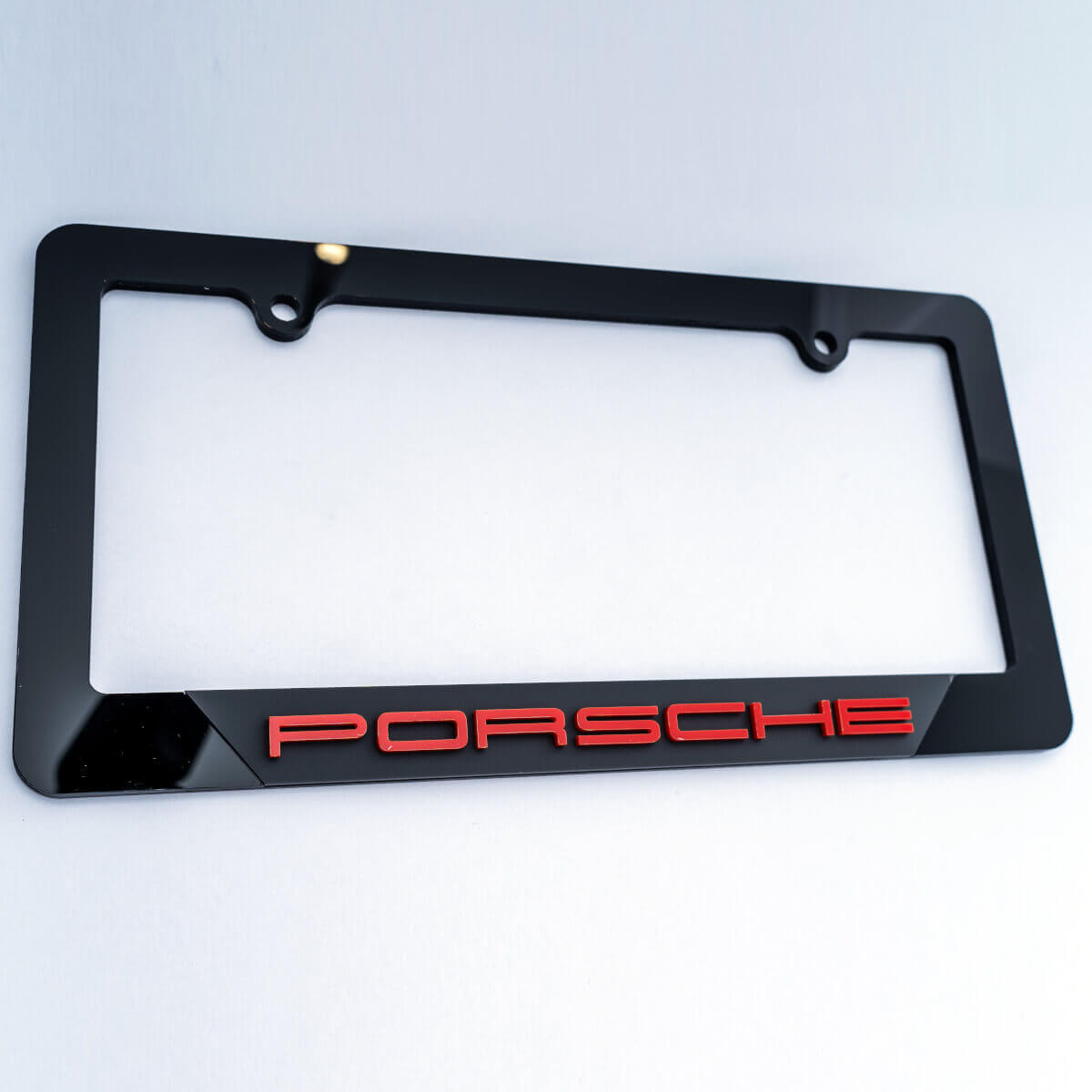 Porsche véhicule plaque d'immatriculation couvre cadres décor
