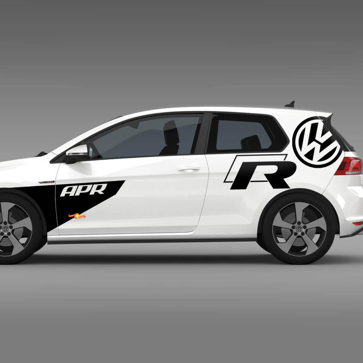 Autocollant en vinyle graphique Arp Logo VW côté droit pour Volkswagen Golf R Gti