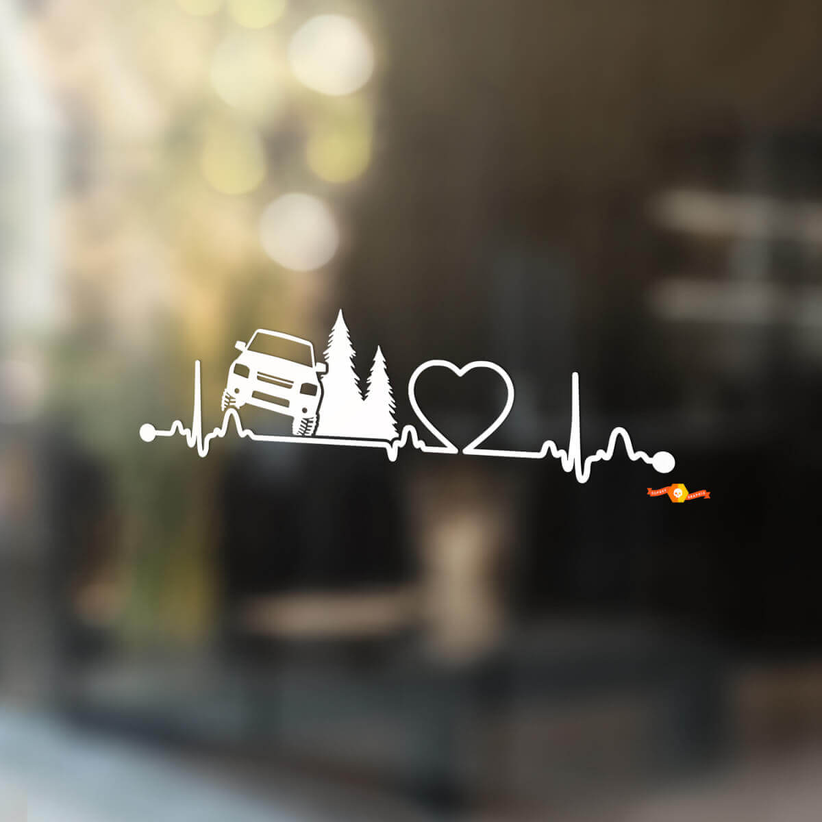 Côté Nissan Xterra Arbres Fenêtre Graphiques Vinyle Autocollants Décalcomanies
