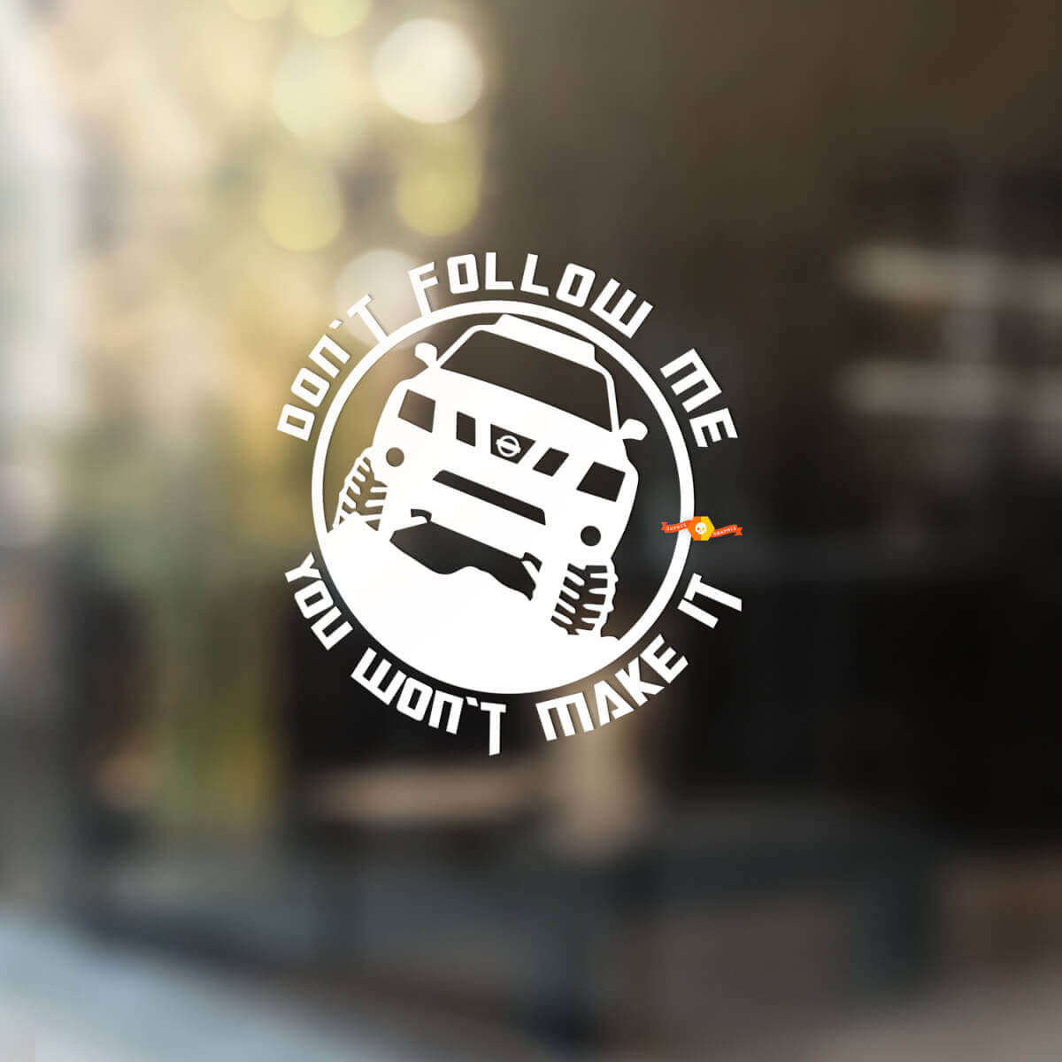 Fenêtre Fun Love Nissan Xterra arbres fenêtre graphiques vinyle autocollants décalcomanies
