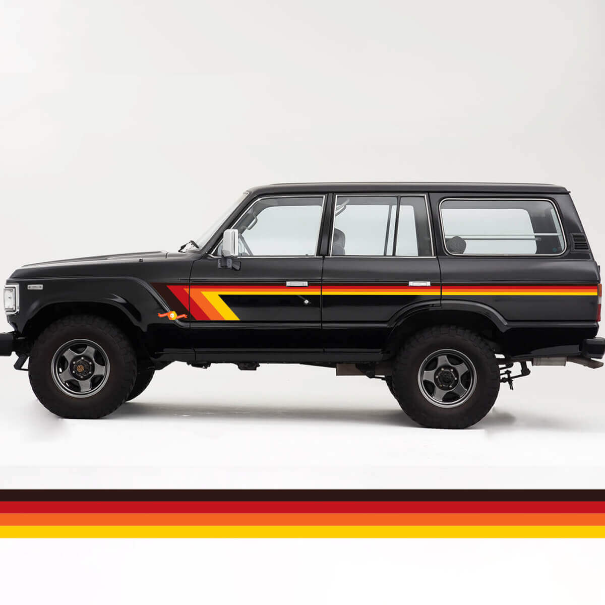 Kit rayures vintage rétro Toyota Land Cruiser FJ60
