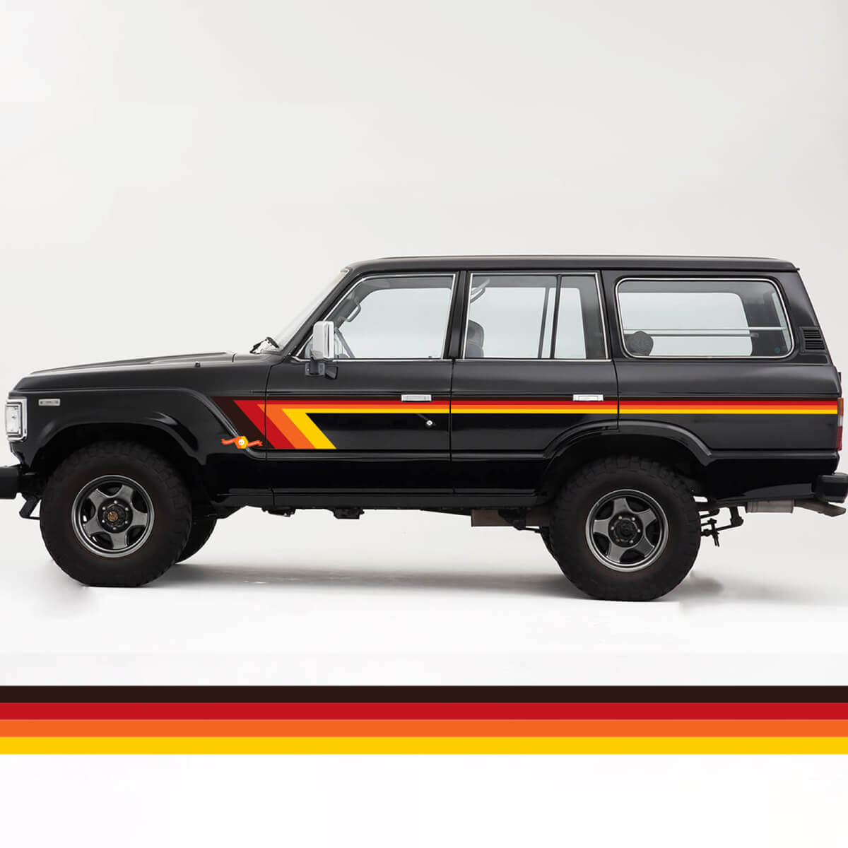 Kit rayures vintage rétro Toyota Land Cruiser FJ60
