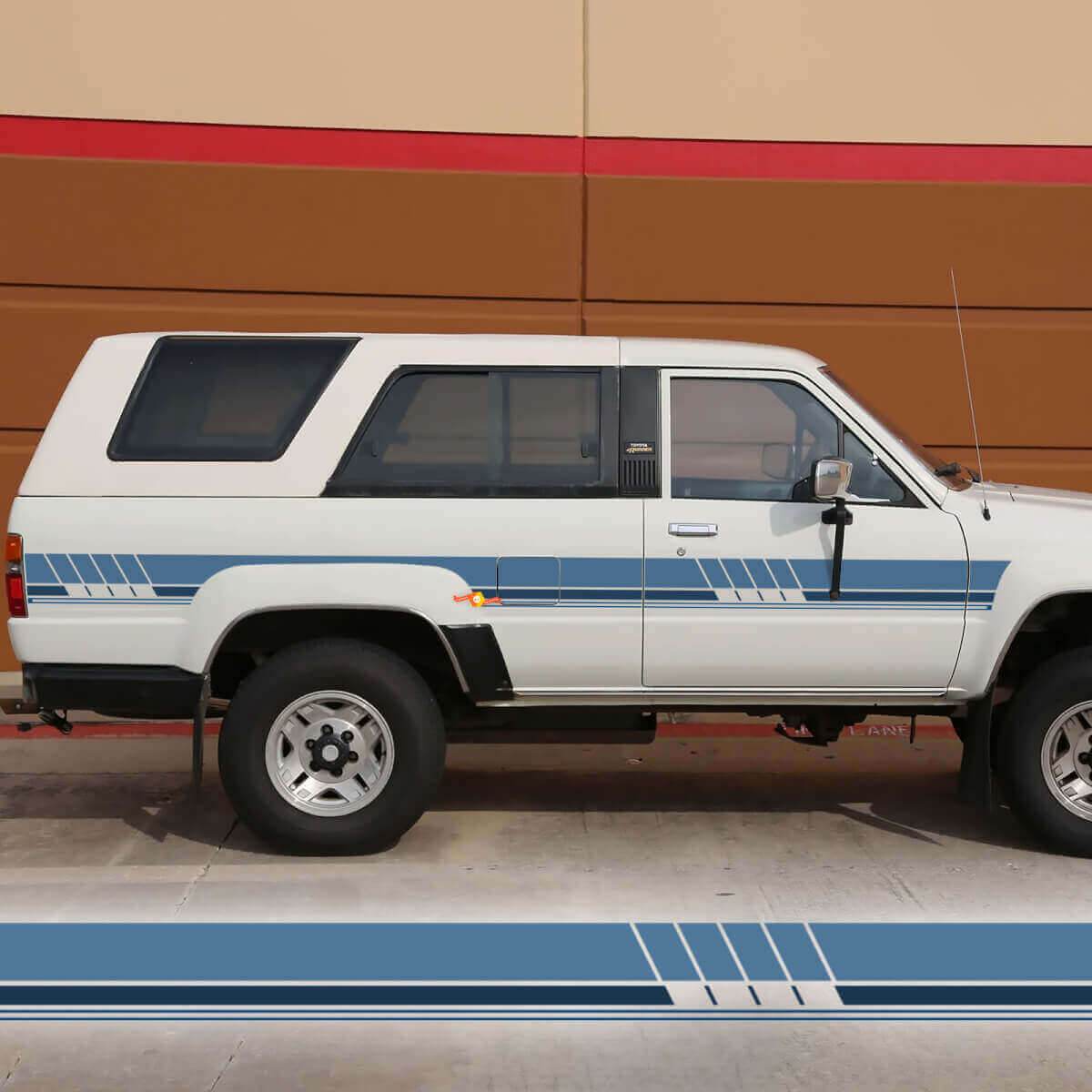 Bandes latérales en vinyle avec décalcomanies pour Toyota 4Runner SR5 vintage de style classique Old School
