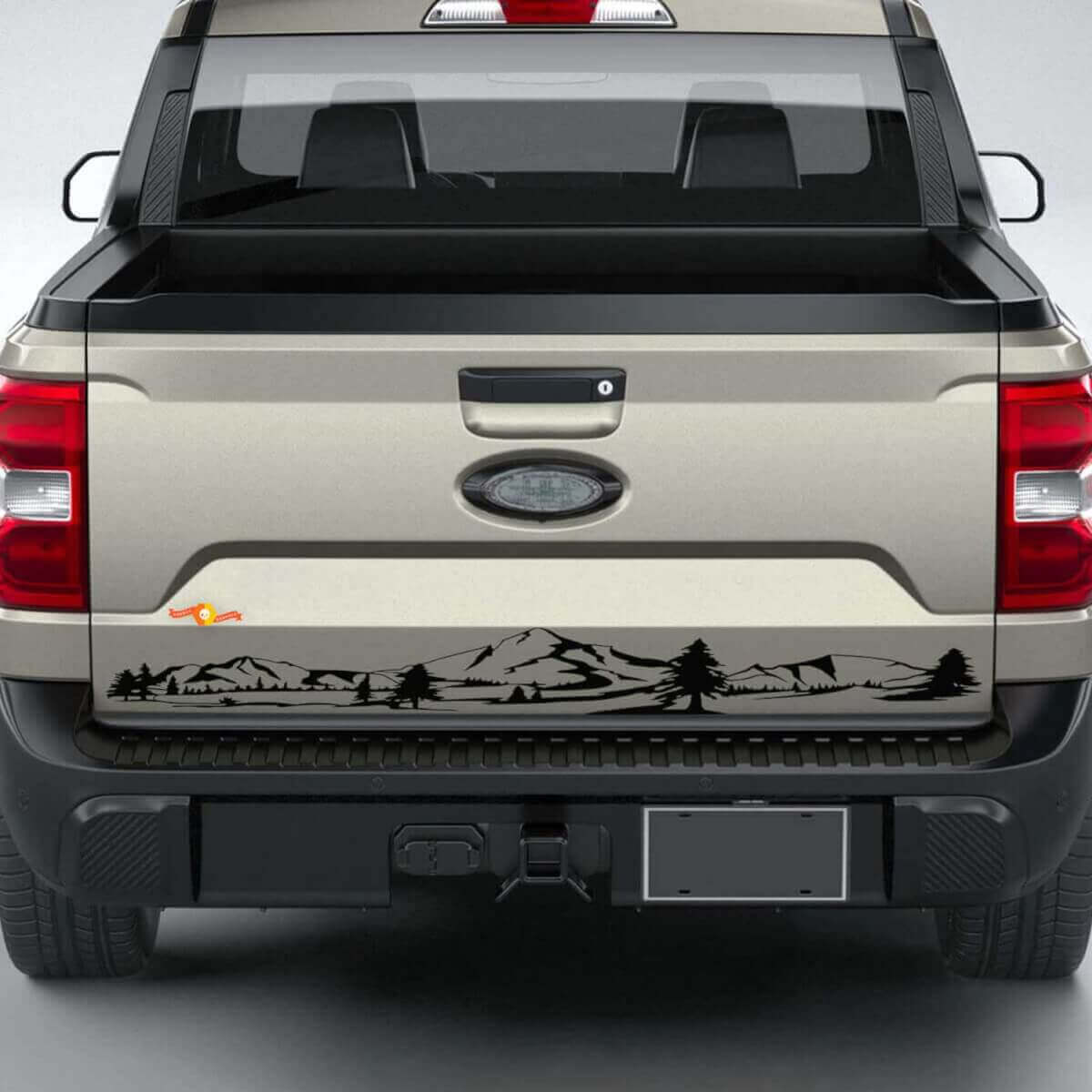 Autocollants graphiques à rayures pour hayon Musclecar Maverick Mountain
