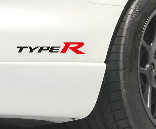 Autocollants en vinyle style Type R pour Honda Civic Accord Integra