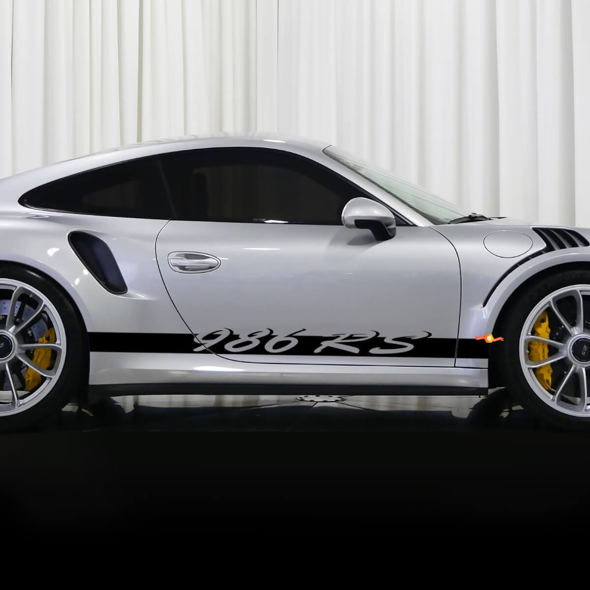 Kit d’autocollants vinyle bandes latérales 986 RS pour Porsche 986