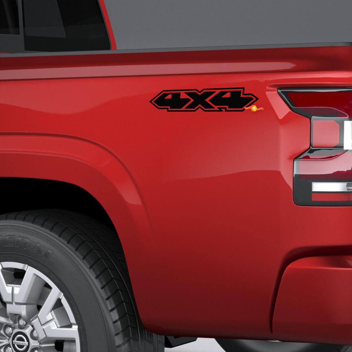 Autocollant 4x4 pour chevet latéral Nissan Frontier Sticker Graphic 2
