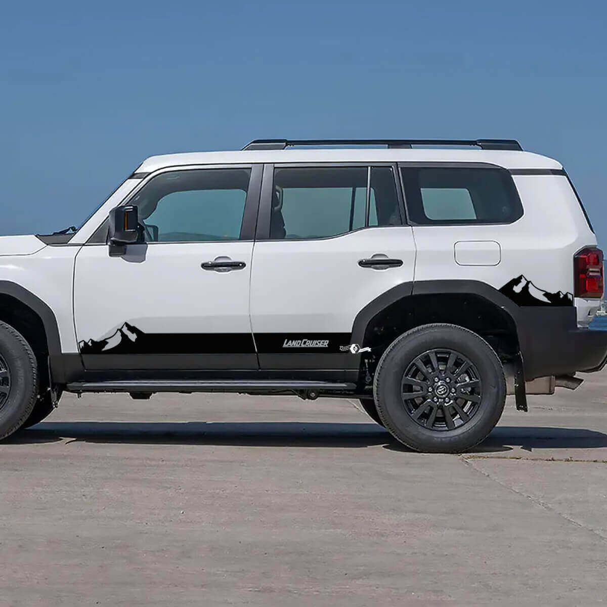 Autocollants en vinyle pour panneaux latéraux de montagnes pour Toyota Land Cruiser