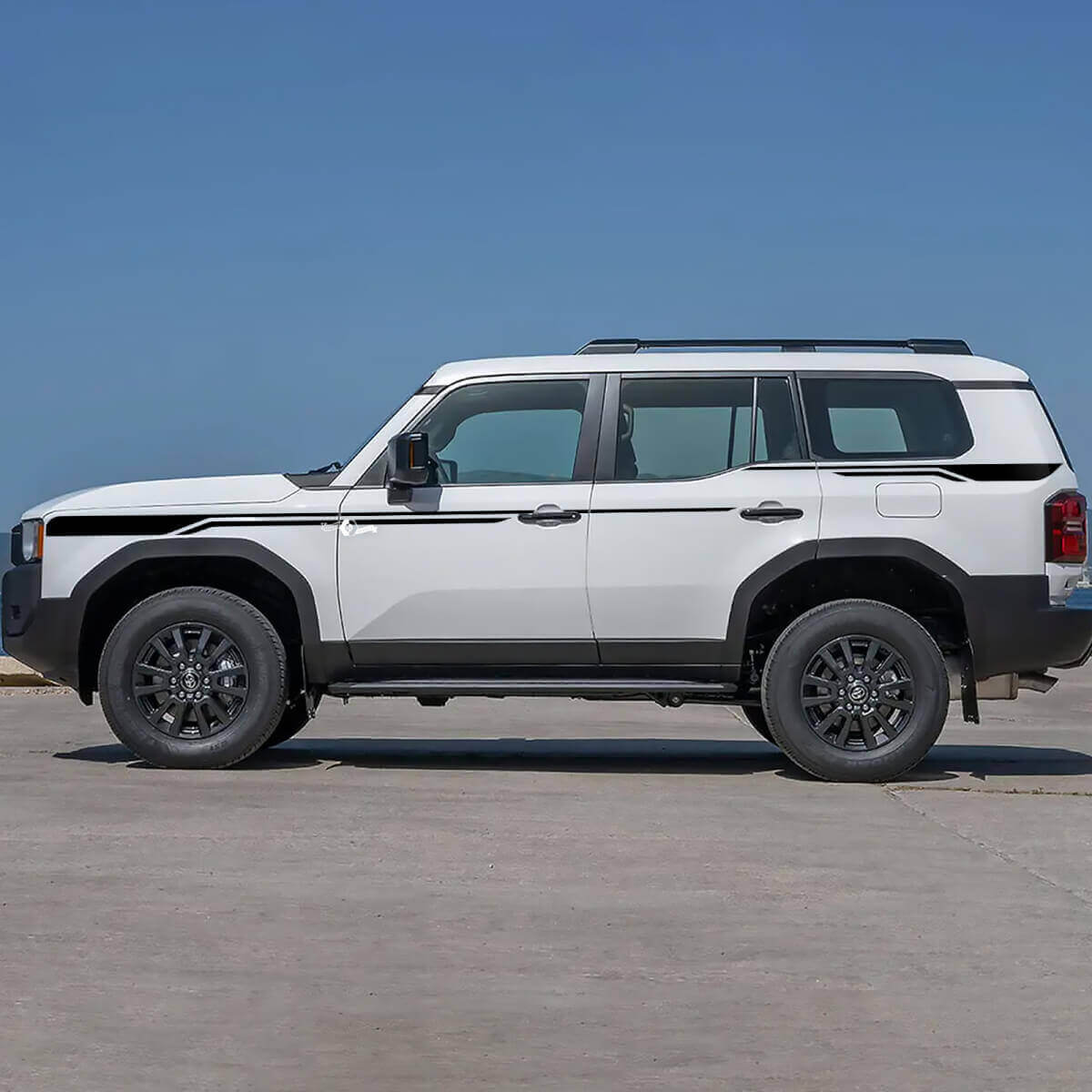 Autocollants Vinyle Bandes Accent Portes Latérales Graphique 2 Pour Toyota Land Cruiser