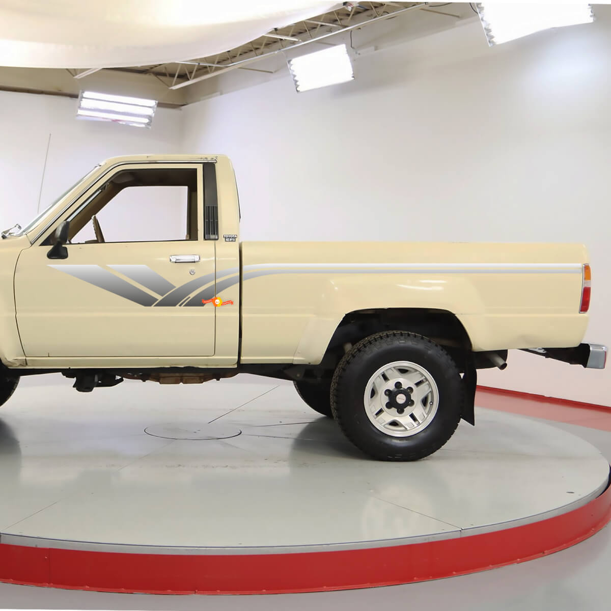Autocollants classiques en vinyle à rayures latérales pour camion Toyota Hilux SR5
